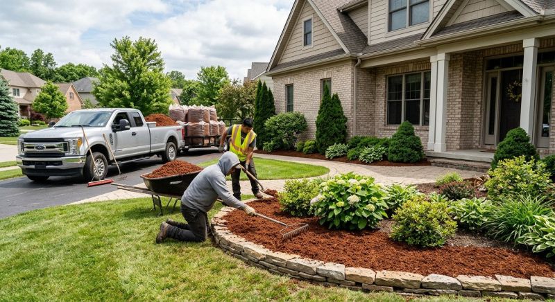 Brown Mulch Installation in Ventura County, CA
