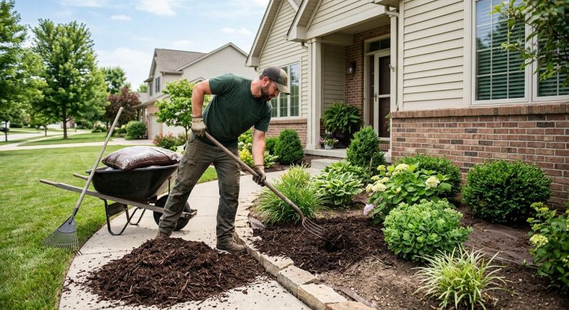 Cedar Mulch Installation in Ventura County, CA