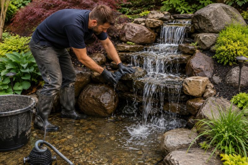 Garden Waterfall Installation in Honolulu, HI